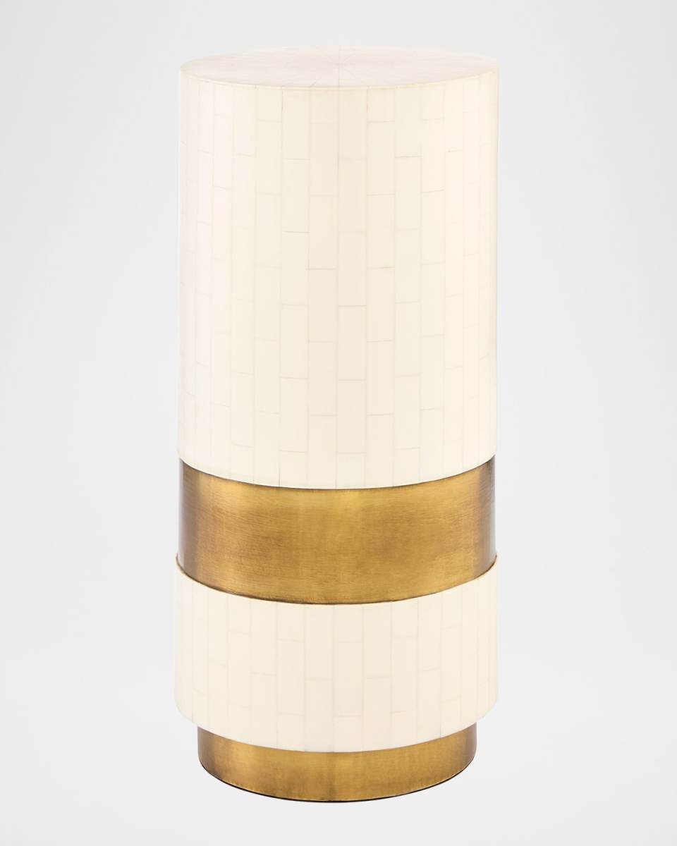 Dorian Faux Bone Accent Table